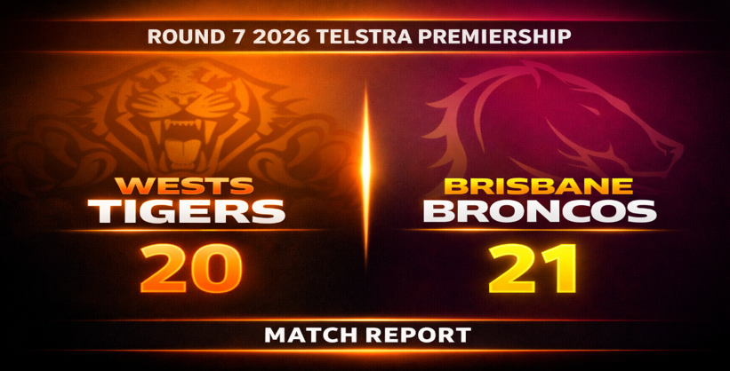 Round 7 Telstra Premiership Wests Tigers vs Brisbane Broncos