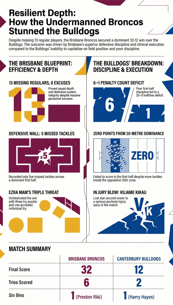 Round 8 Highlights of Broncos vs Bulldogs game