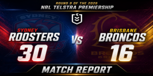 Roosters vs Broncos